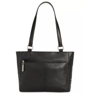 GIANI BERNINI Nappa Classic genuine leather women's tote bag purse - BLACK